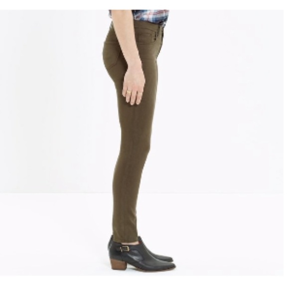 Madewell Olive Army Green Cropped Skinny Ankle - Picture 13 of 15